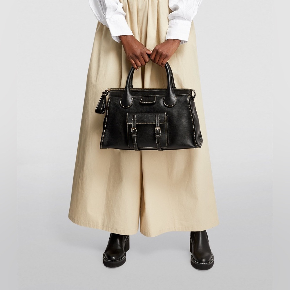 CHLOE EDITH Medium Leather Shoulder Bag - Picture 15 of 15